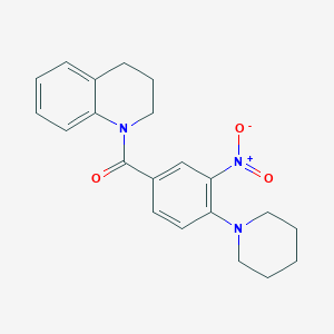 3,4-dihydro-2H-quinolin-1-yl-(3-nitro-4-piperidin-1-ylphenyl)methanone