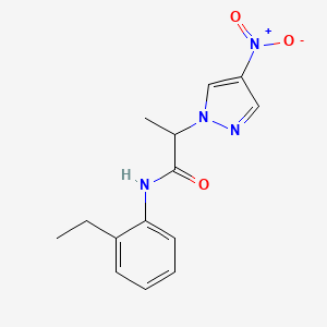 N-(2-ethylphenyl)-2-(4-nitropyrazol-1-yl)propanamide