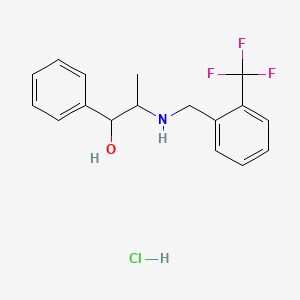 1-phenyl-2-{[2-(trifluoromethyl)benzyl]amino}-1-propanol hydrochloride