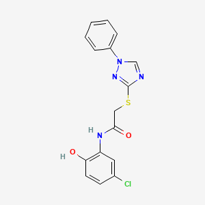 N-(5-chloro-2-hydroxyphenyl)-2-[(1-phenyl-1H-1,2,4-triazol-3-yl)thio]acetamide