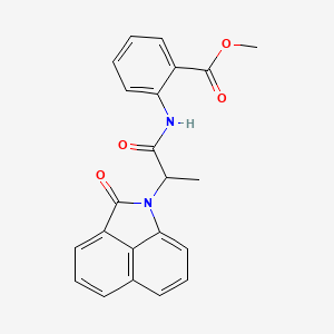 methyl 2-{[2-(2-oxobenzo[cd]indol-1(2H)-yl)propanoyl]amino}benzoate