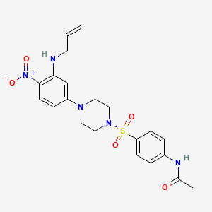 N-[4-({4-[3-(allylamino)-4-nitrophenyl]-1-piperazinyl}sulfonyl)phenyl]acetamide