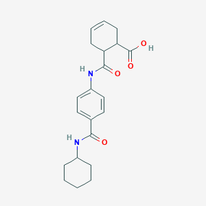 6-[[4-(Cyclohexylcarbamoyl)phenyl]carbamoyl]cyclohex-3-ene-1-carboxylic acid