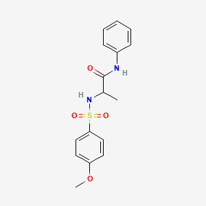 2-[(4-methoxyphenyl)sulfonylamino]-N-phenylpropanamide