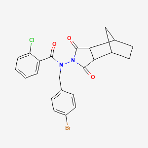 N-(4-bromobenzyl)-2-chloro-N-(1,3-dioxooctahydro-2H-4,7-methanoisoindol-2-yl)benzamide