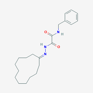 molecular formula C21H31N3O2 B421727 N-benzyl-2-(2-cyclododecylidenehydrazino)-2-oxoacetamide 