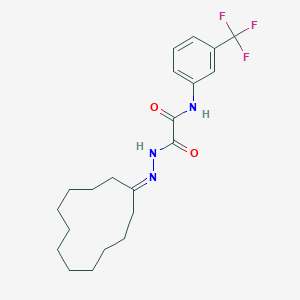 molecular formula C21H28F3N3O2 B421730 2-(2-cyclododecylidenehydrazino)-2-oxo-N-[3-(trifluoromethyl)phenyl]acetamide 