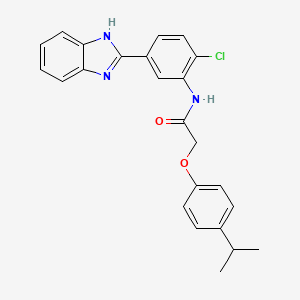 N-[5-(1H-1,3-BENZODIAZOL-2-YL)-2-CHLOROPHENYL]-2-[4-(PROPAN-2-YL)PHENOXY]ACETAMIDE