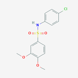 molecular formula C14H14ClNO4S B421742 N-(4-chlorophenyl)-3,4-dimethoxybenzenesulfonamide 
