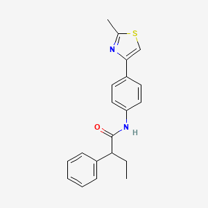 N-[4-(2-methyl-1,3-thiazol-4-yl)phenyl]-2-phenylbutanamide