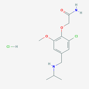 2-{2-chloro-4-[(isopropylamino)methyl]-6-methoxyphenoxy}acetamide hydrochloride