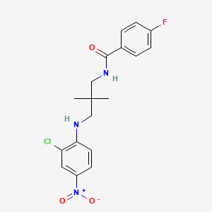 N-{3-[(2-chloro-4-nitrophenyl)amino]-2,2-dimethylpropyl}-4-fluorobenzamide