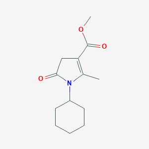molecular formula C13H19NO3 B421753 methyl 1-cyclohexyl-2-methyl-5-oxo-4,5-dihydro-1H-pyrrole-3-carboxylate 