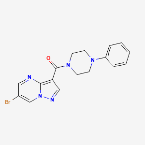 6-bromo-3-[(4-phenyl-1-piperazinyl)carbonyl]pyrazolo[1,5-a]pyrimidine