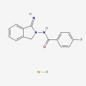 2-[(4-fluorobenzoyl)amino]-1-isoindoliniminium bromide