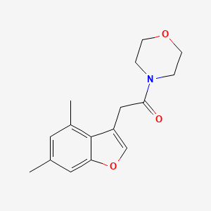 2-(4,6-Dimethyl-1-benzofuran-3-yl)-1-morpholin-4-ylethanone