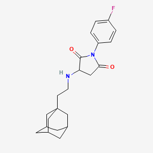 3-[2-(1-Adamantyl)ethylamino]-1-(4-fluorophenyl)pyrrolidine-2,5-dione