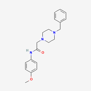 2-(4-benzyl-1-piperazinyl)-N-(4-methoxyphenyl)acetamide