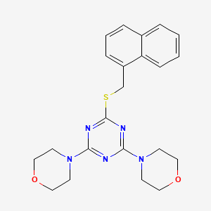 2,4-Di(morpholin-4-yl)-6-[(naphthalen-1-ylmethyl)sulfanyl]-1,3,5-triazine