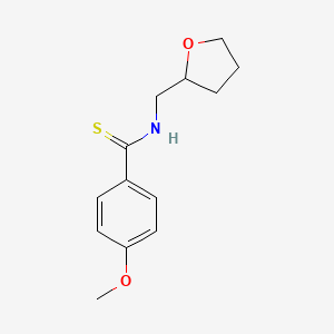 4-methoxy-N-(oxolan-2-ylmethyl)benzenecarbothioamide