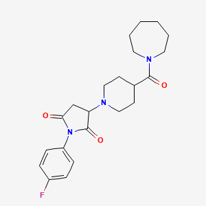 3-[4-(Azepan-1-ylcarbonyl)piperidin-1-yl]-1-(4-fluorophenyl)pyrrolidine-2,5-dione