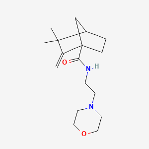 molecular formula C17H28N2O2 B4217741 3,3-dimethyl-2-methylidene-N-(2-morpholin-4-ylethyl)bicyclo[2.2.1]heptane-1-carboxamide 