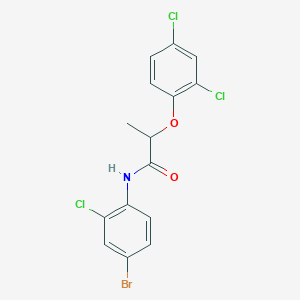 N-(4-bromo-2-chlorophenyl)-2-(2,4-dichlorophenoxy)propanamide