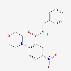 N-benzyl-2-(4-morpholinyl)-5-nitrobenzamide