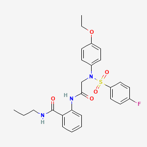 2-({N-(4-ethoxyphenyl)-N-[(4-fluorophenyl)sulfonyl]glycyl}amino)-N-propylbenzamide