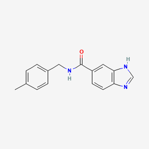 N-(4-methylbenzyl)-1H-benzimidazole-6-carboxamide