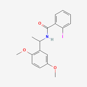 molecular formula C17H18INO3 B4217831 N-[1-(2,5-dimethoxyphenyl)ethyl]-2-iodobenzamide 