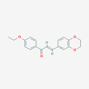 3-(2,3-Dihydro-1,4-benzodioxin-6-yl)-1-(4-ethoxyphenyl)-2-propen-1-one