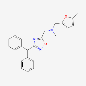 1-[3-(diphenylmethyl)-1,2,4-oxadiazol-5-yl]-N-methyl-N-[(5-methyl-2-furyl)methyl]methanamine