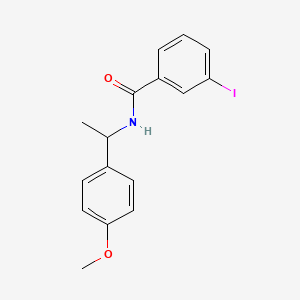 molecular formula C16H16INO2 B4217919 3-iodo-N-[1-(4-methoxyphenyl)ethyl]benzamide 