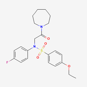 N-[2-(1-azepanyl)-2-oxoethyl]-4-ethoxy-N-(4-fluorophenyl)benzenesulfonamide