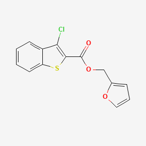 Furan-2-ylmethyl 3-chloro-1-benzothiophene-2-carboxylate