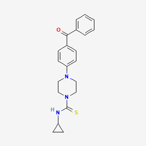 4-(4-benzoylphenyl)-N-cyclopropyl-1-piperazinecarbothioamide