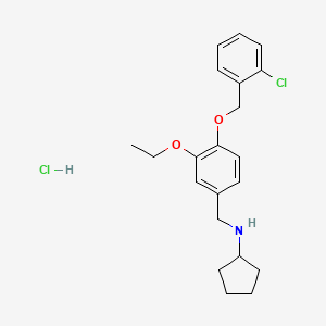 N-{4-[(2-chlorobenzyl)oxy]-3-ethoxybenzyl}cyclopentanamine hydrochloride