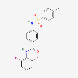 N-(2,6-difluorophenyl)-4-{[(4-methylphenyl)sulfonyl]amino}benzamide