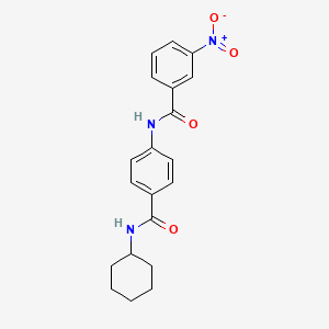 N-{4-[(cyclohexylamino)carbonyl]phenyl}-3-nitrobenzamide