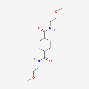 1-N,4-N-bis(2-methoxyethyl)cyclohexane-1,4-dicarboxamide