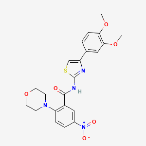 N-[4-(3,4-dimethoxyphenyl)-1,3-thiazol-2-yl]-2-(4-morpholinyl)-5-nitrobenzamide