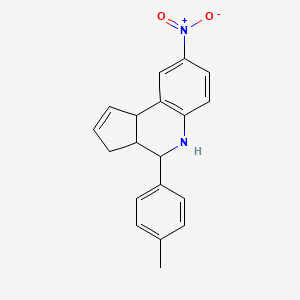 4-(4-methylphenyl)-8-nitro-3a,4,5,9b-tetrahydro-3H-cyclopenta[c]quinoline