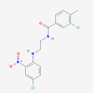 3-chloro-N-{2-[(4-chloro-2-nitrophenyl)amino]ethyl}-4-methylbenzamide