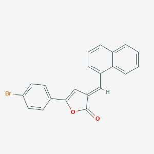 molecular formula C21H13BrO2 B421833 5-(4-bromophenyl)-3-(1-naphthylmethylene)-2(3H)-furanone 