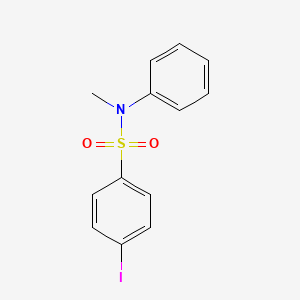 molecular formula C13H12INO2S B4218352 4-iodo-N-methyl-N-phenylbenzenesulfonamide CAS No. 167156-18-5