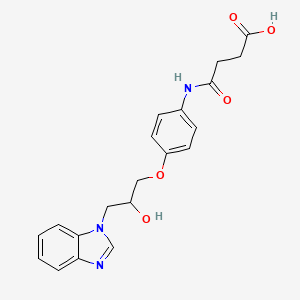 4-[4-[3-(Benzimidazol-1-yl)-2-hydroxypropoxy]anilino]-4-oxobutanoic acid