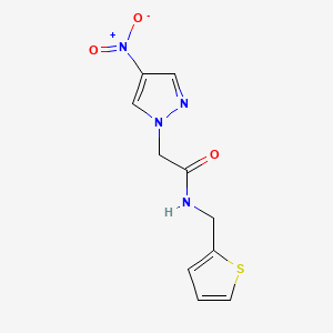 molecular formula C10H10N4O3S B4218512 2-(4-NITRO-1H-PYRAZOL-1-YL)-N-[(THIOPHEN-2-YL)METHYL]ACETAMIDE 