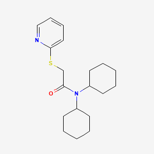 N~1~,N~1~-DICYCLOHEXYL-2-(2-PYRIDYLSULFANYL)ACETAMIDE