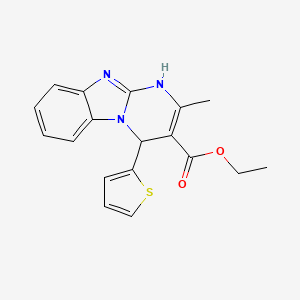 ETHYL 2-METHYL-4-(2-THIENYL)-1,4-DIHYDROPYRIMIDO[1,2-A][1,3]BENZIMIDAZOLE-3-CARBOXYLATE